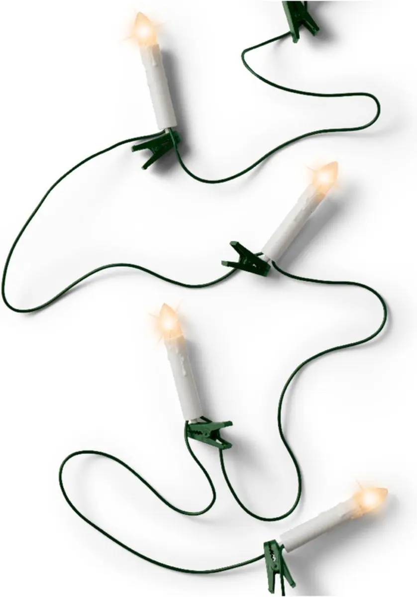 Lumineo Kerstboomverlichting 16 Kaarsen - 6m - Zwart