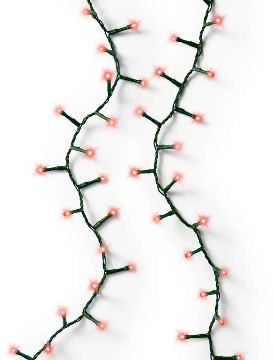 Lumineo Kerstlampjes 1000 Rood - 2250cm Twinkelend - Groen snoer