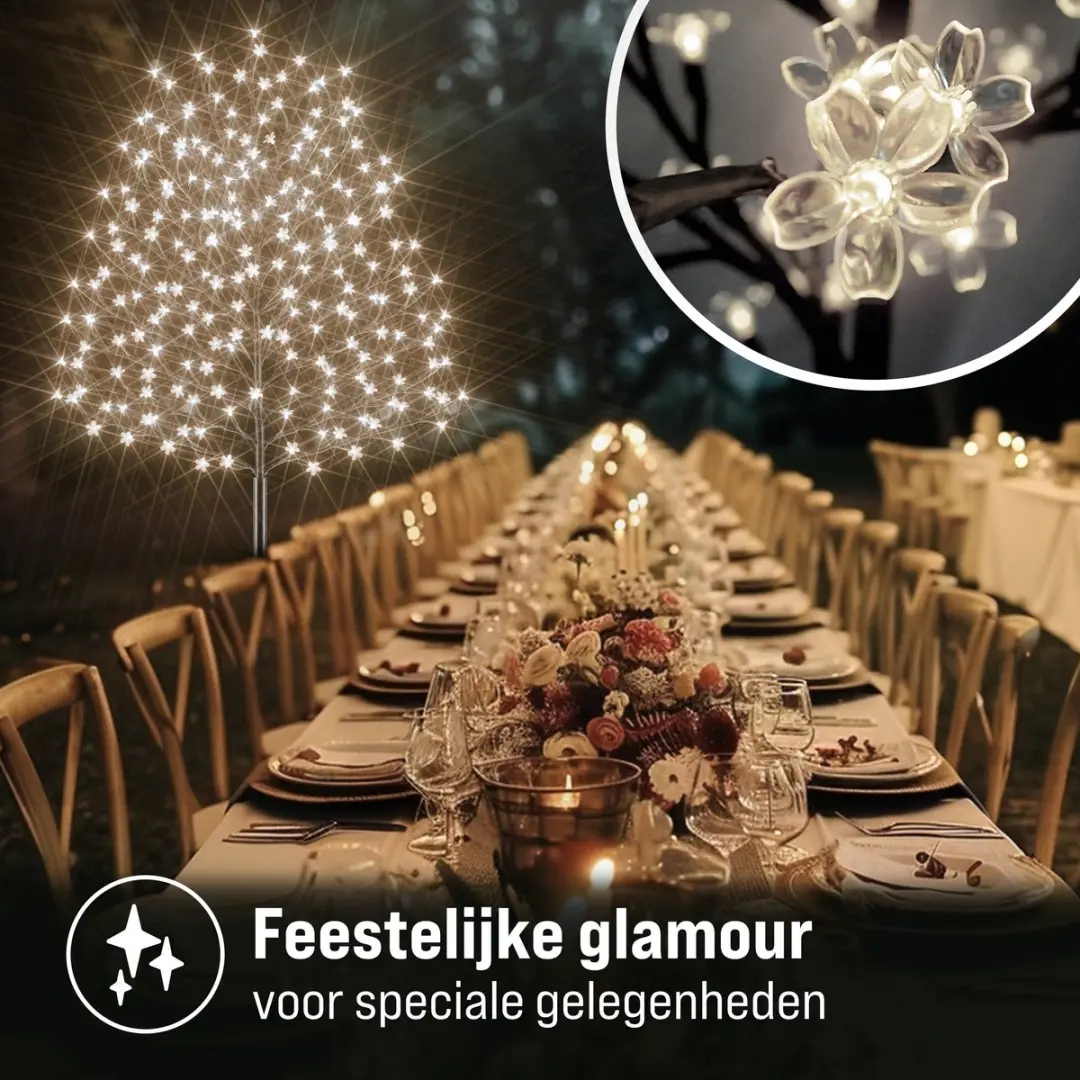 Monzana Kerstverlichting Kersenbloesem Lichtboom 180cm - 200 LED