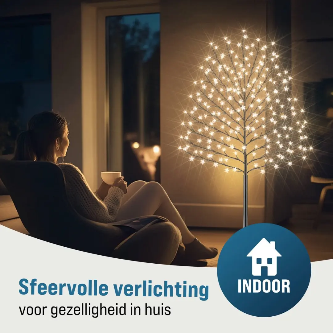 Monzana Kerstverlichting Kersenbloesem Lichtboom 180cm - 200 LED