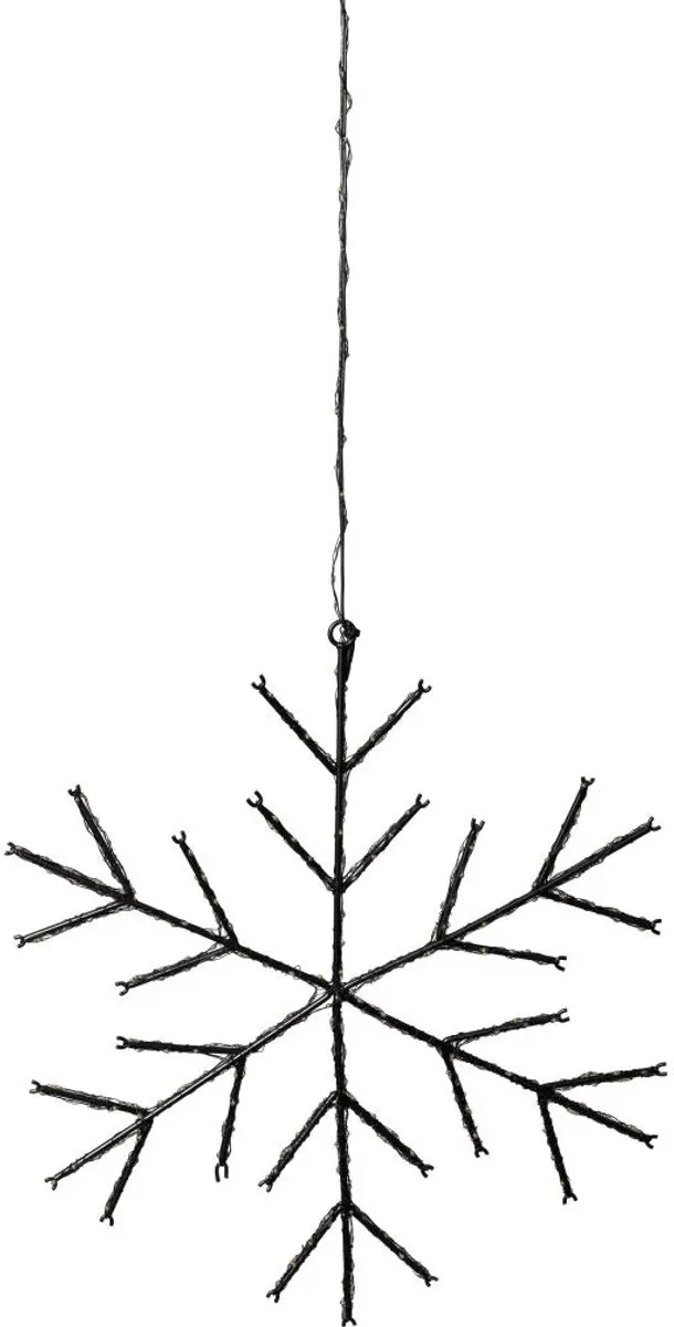 Anna's Collection Kerstlampjes Sneeuwvlok D37cm - 380 LED Warm Wit