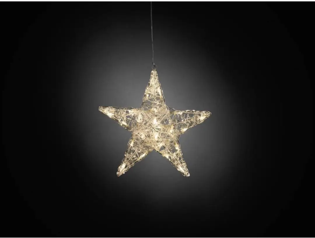 Konstsmide LED Acrylster Kerstverlichting 24V - 24 Lampjes Warmwit - afbeelding 5 van 6