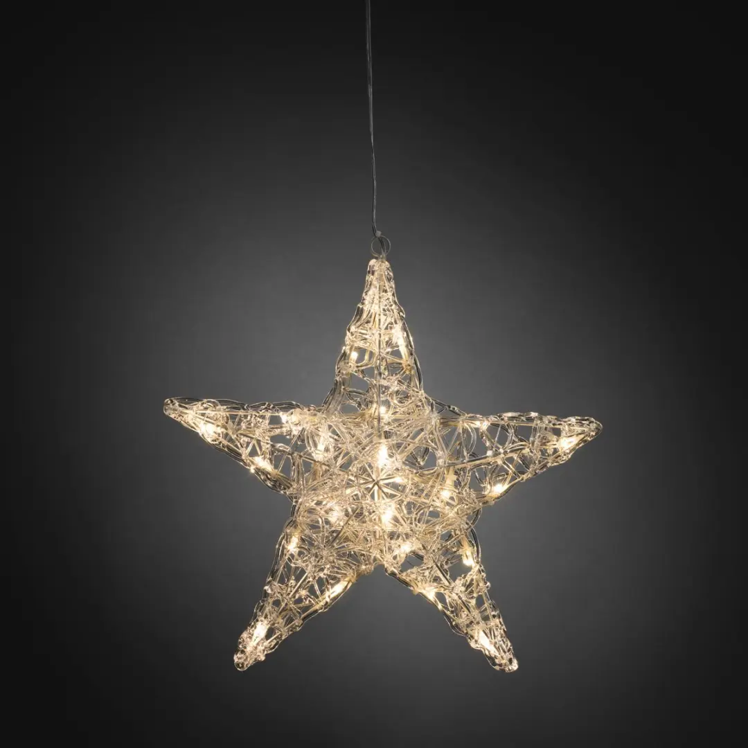 Konstsmide LED Acrylster Kerstverlichting 24V - 24 Lampjes Warmwit - afbeelding 4 van 6