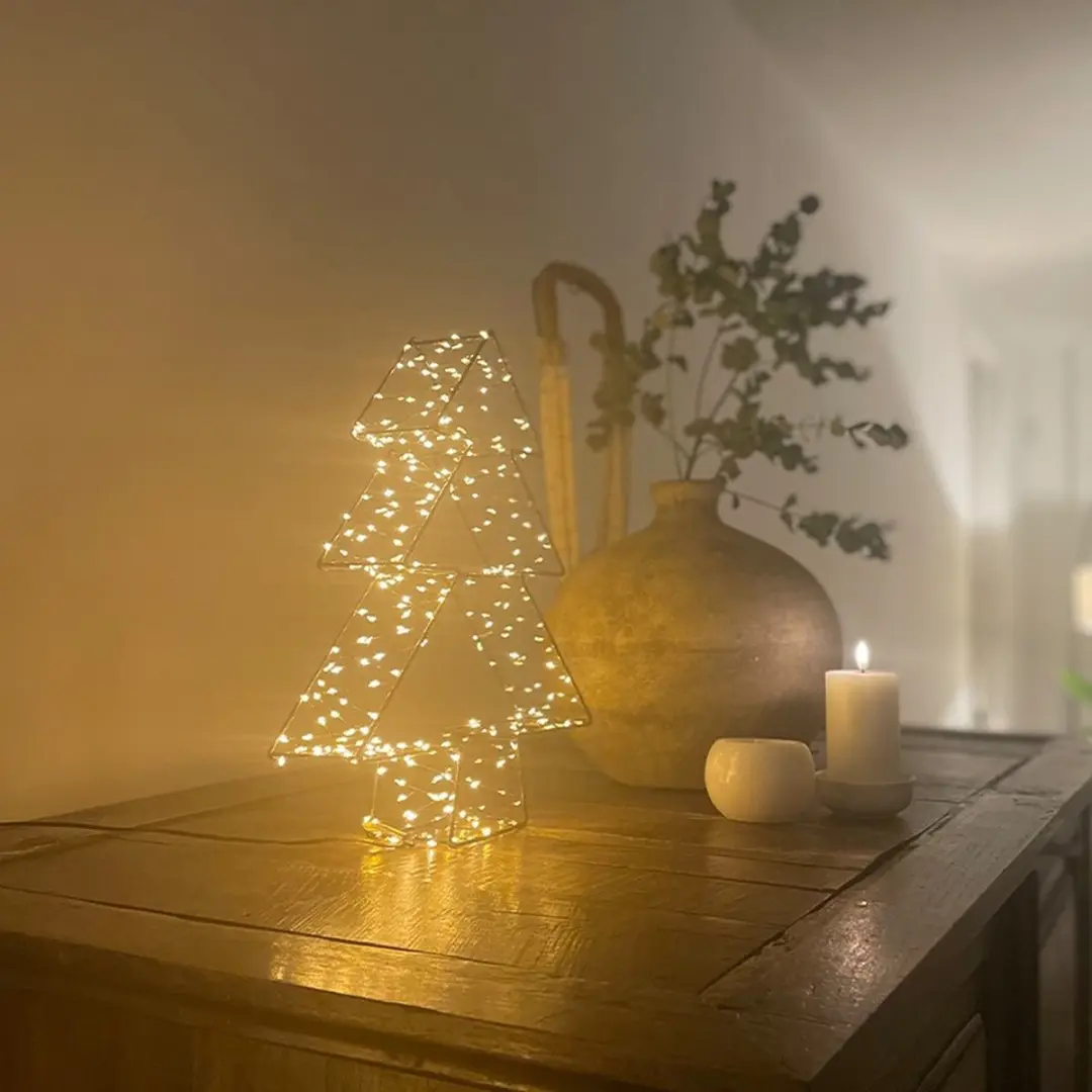 Anna's Collection Kerstverlichting 3D Boom - 300 LED Warm Wit