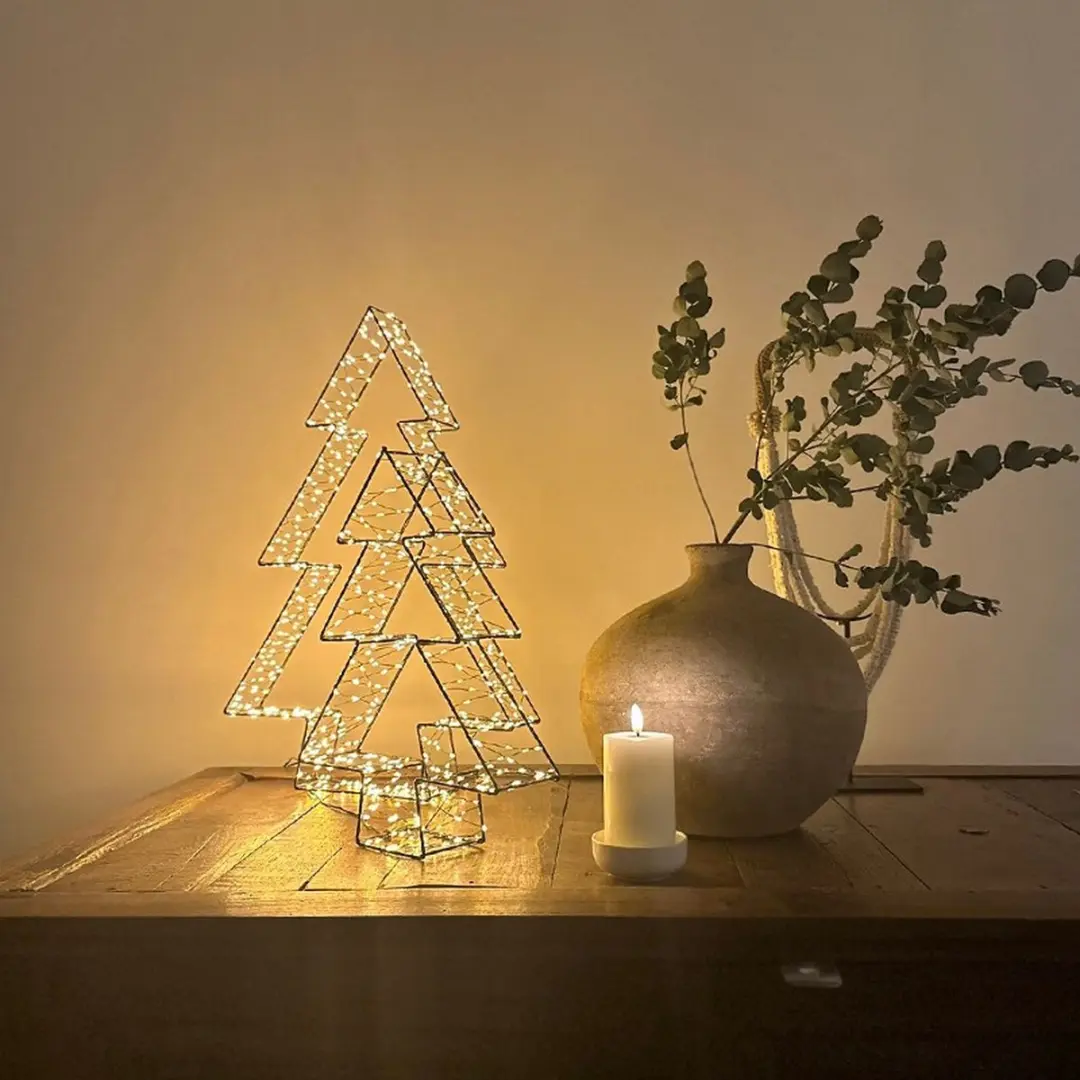 Anna's Collection Kerstverlichting 3D Boom - 300 LED Warm Wit