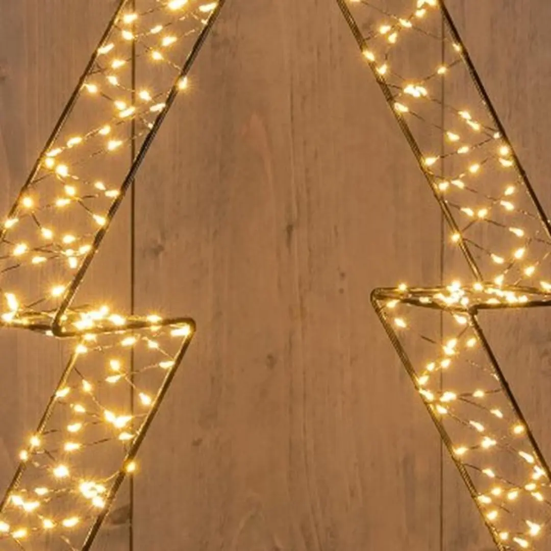 Anna's Collection Kerstverlichting Boom 3D Metaal - 540LED Zwart