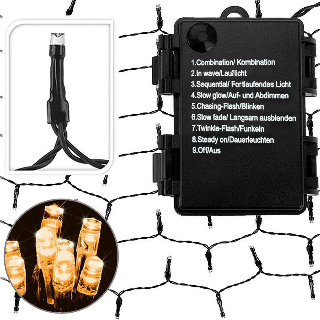 Deuba Lichtsnoer 160 LED Warm Wit - 11,5m