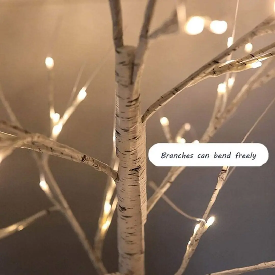 Groenovatie LED Kerstverlichting Boom 120cm Warm Wit - 60 Lichtpunten - afbeelding 6 van 6