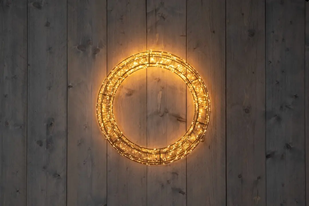 Anna's Collection Kerstkrans 1200LED Warm Wit - 56cm - afbeelding 6 van 6