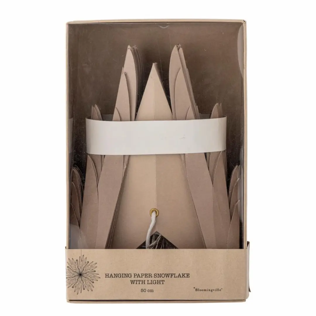 Bloomingville Elijas Kerstster met Verlichting - Bruin - afbeelding 5 van 6
