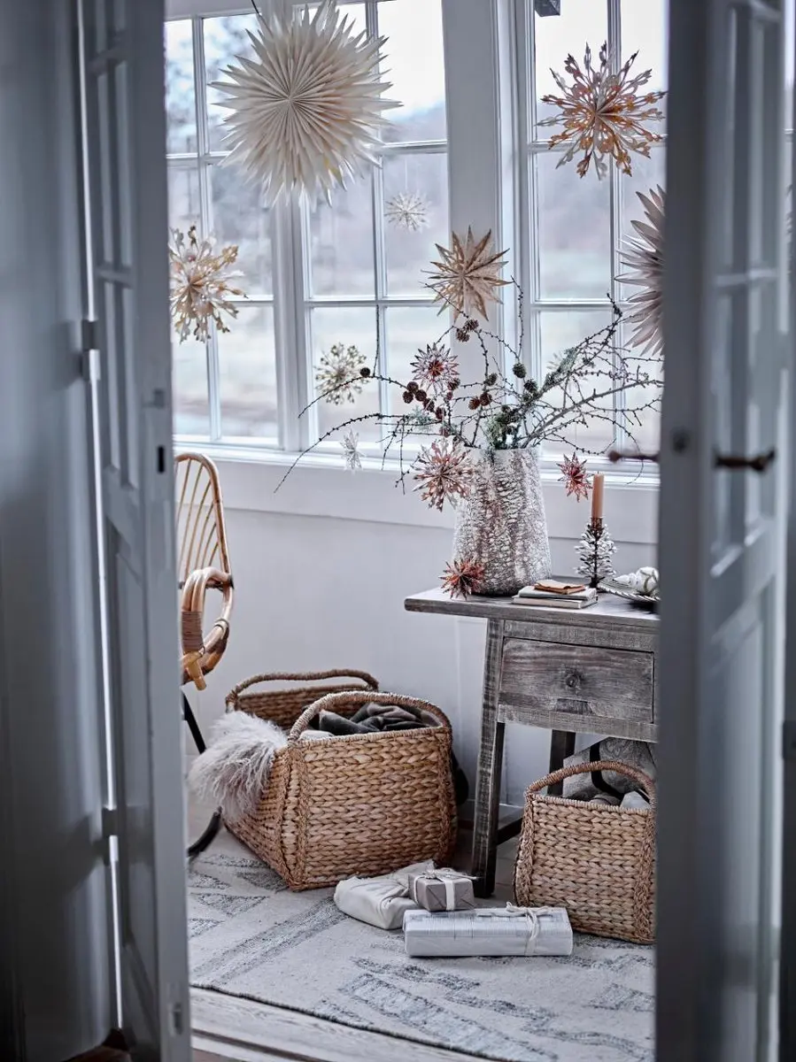 Bloomingville Elijas Kerstster met Verlichting - Bruin - afbeelding 2 van 6