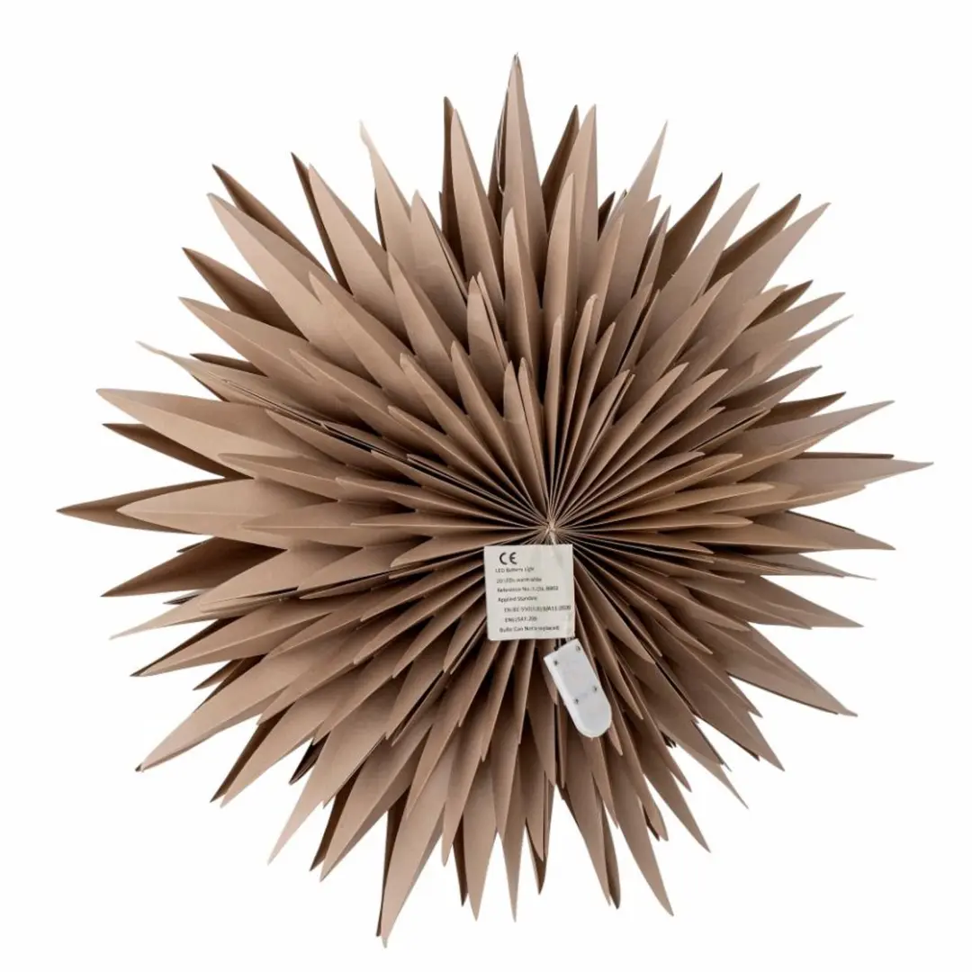 Bloomingville Elijas Kerstster met Verlichting - Bruin - afbeelding 6 van 6