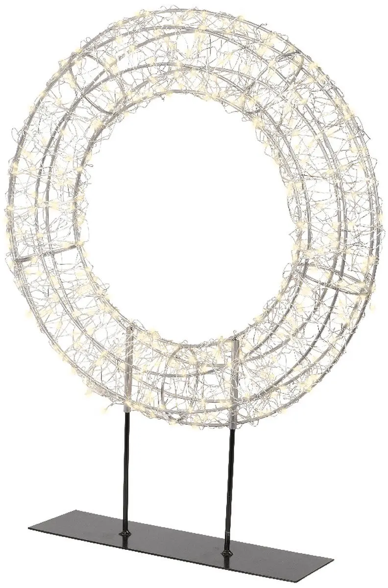 Lumineo Micro-LED Warmwitte Tafellamp Krans - 38x51cm