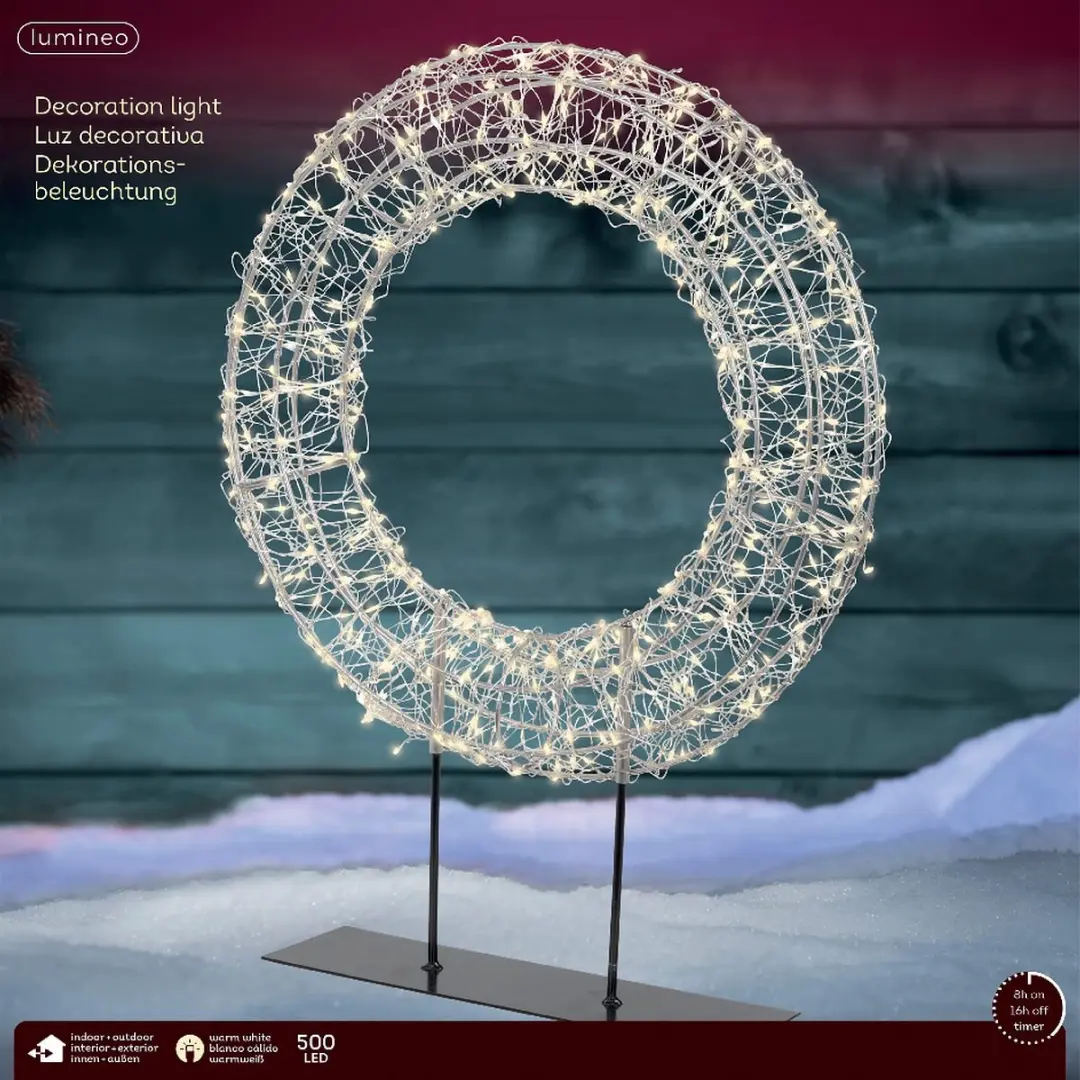Lumineo Micro-LED Warmwitte Tafellamp Krans