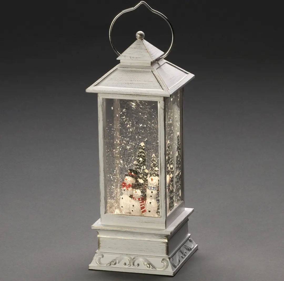Konstsmide LED Kerstlantaarn Sneeuwpoppen 10,5x27,5cm - Warmwit - afbeelding 6 van 6