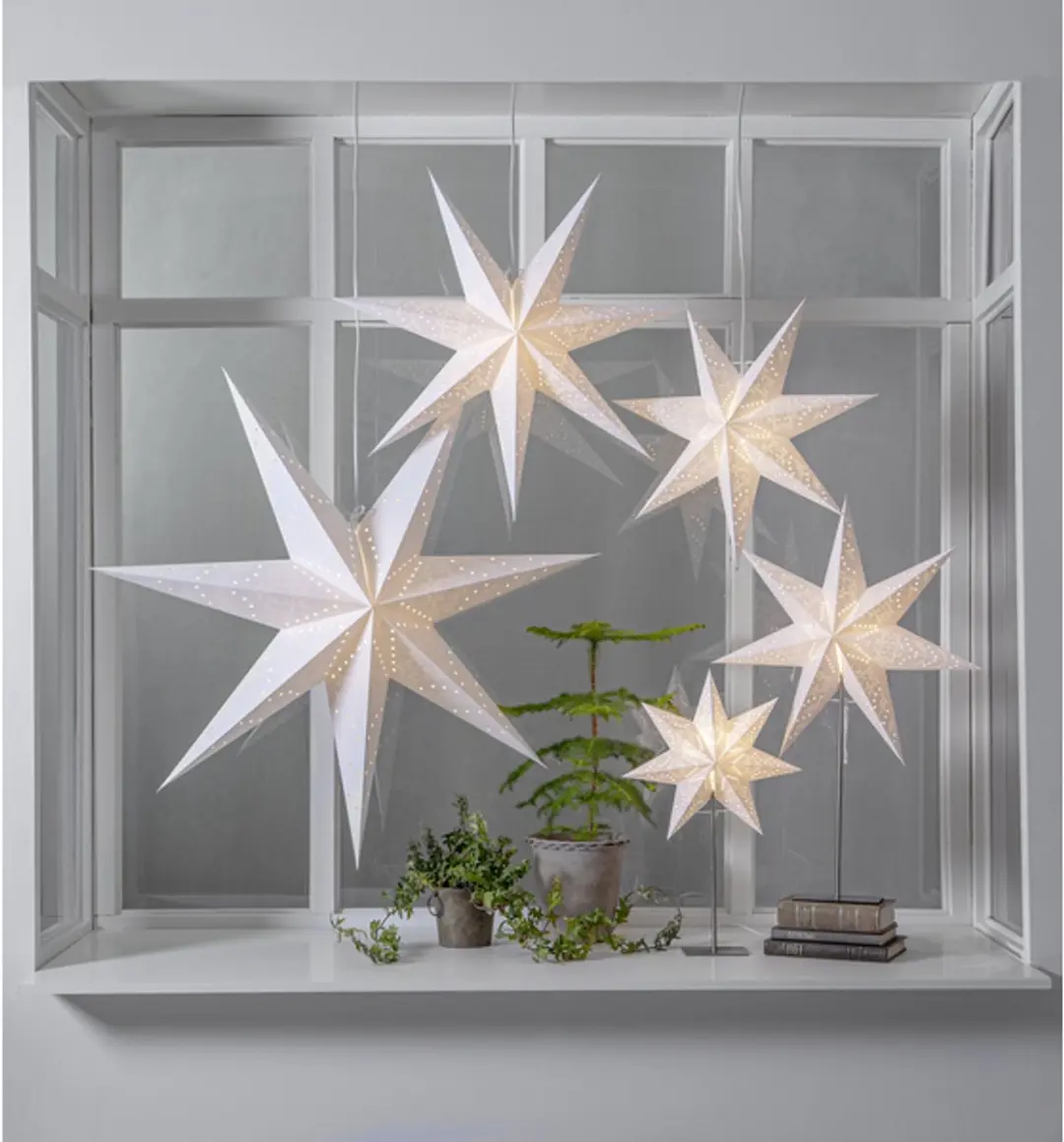 Star Trading Sensy Grote Staande Kerstster - 1 Lichtpunt Warm Wit - afbeelding 2 van 6
