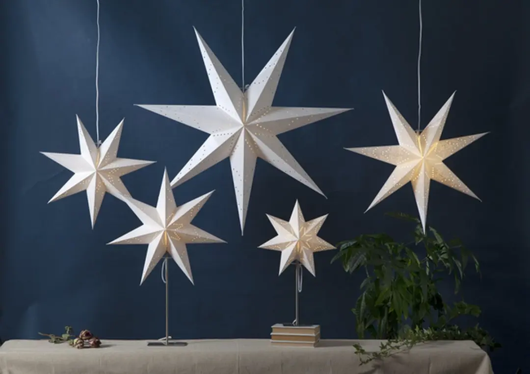 Star Trading Sensy Grote Staande Kerstster - 1 Lichtpunt Warm Wit - afbeelding 5 van 6