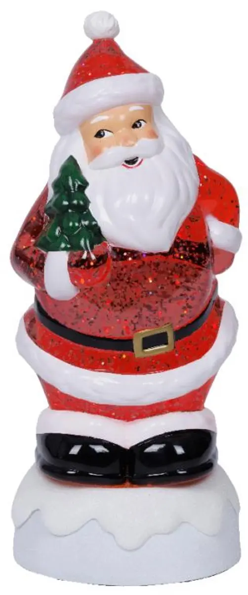 Lumineo LED Waterspinner Kerstman - Warm wit