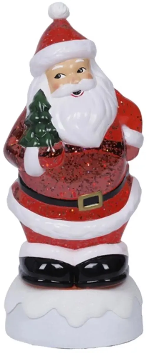 Lumineo LED Waterspinner Kerstman - Warm wit