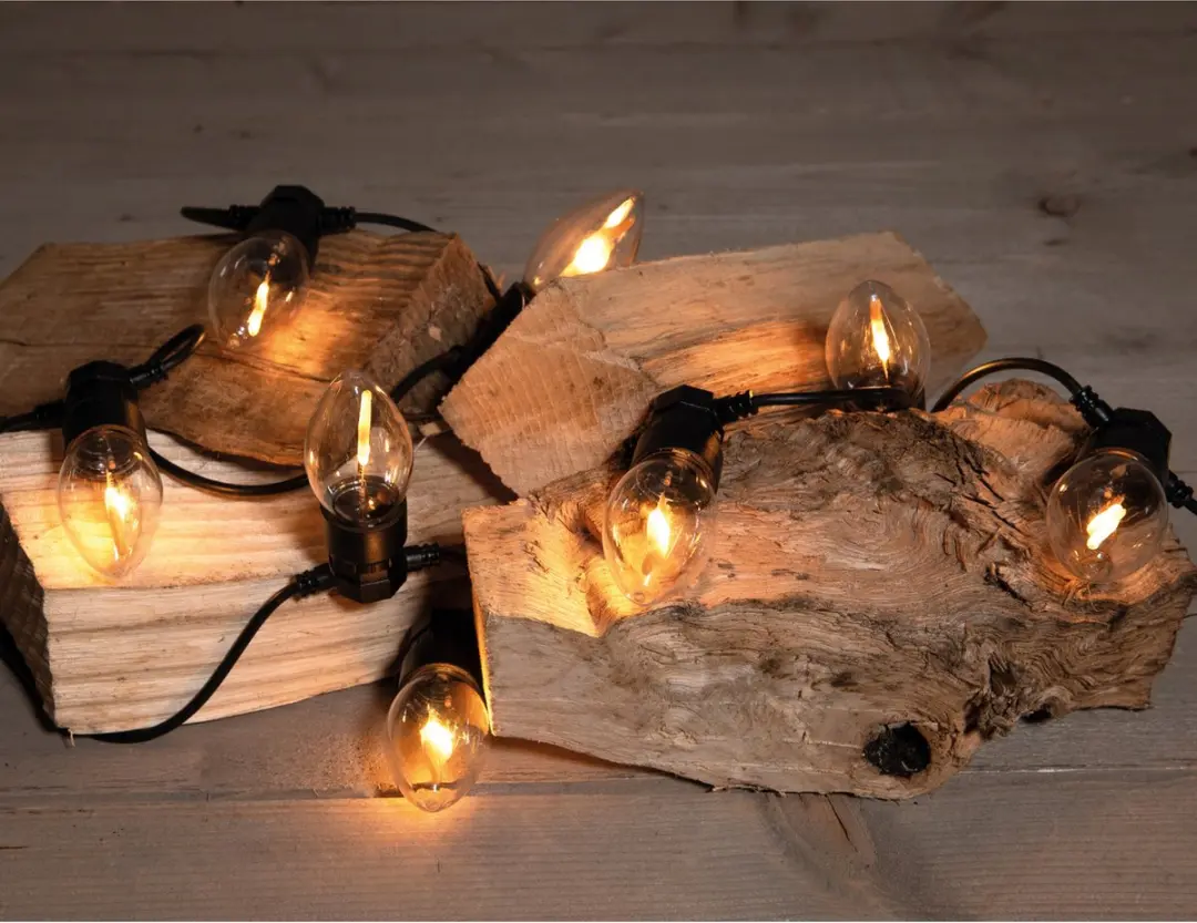 Anna's Collection Vlameffect LED Lichtsnoer 3m - 10 Stuks Warm Wit