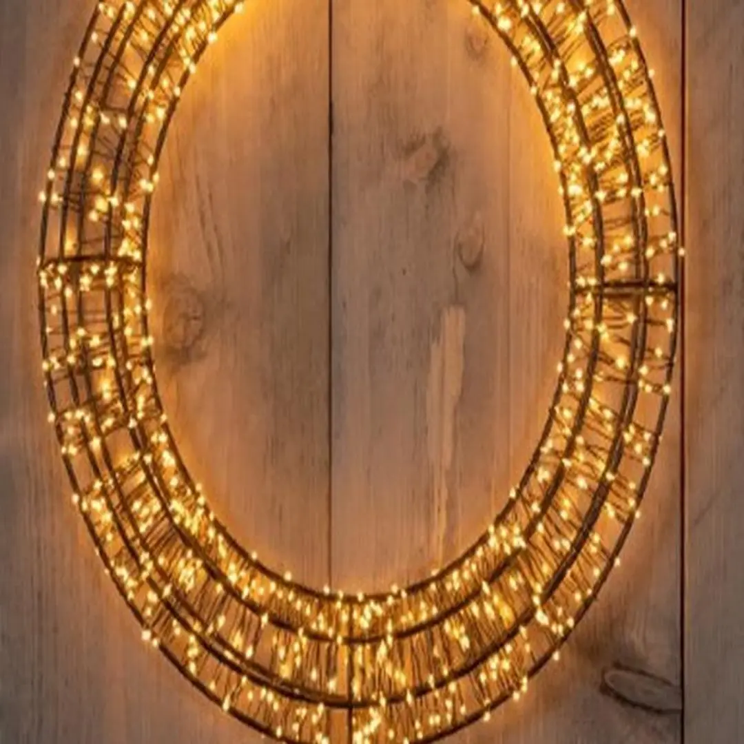 Anna's Collection Kerstverlichting Krans - 800 LED Warm Wit