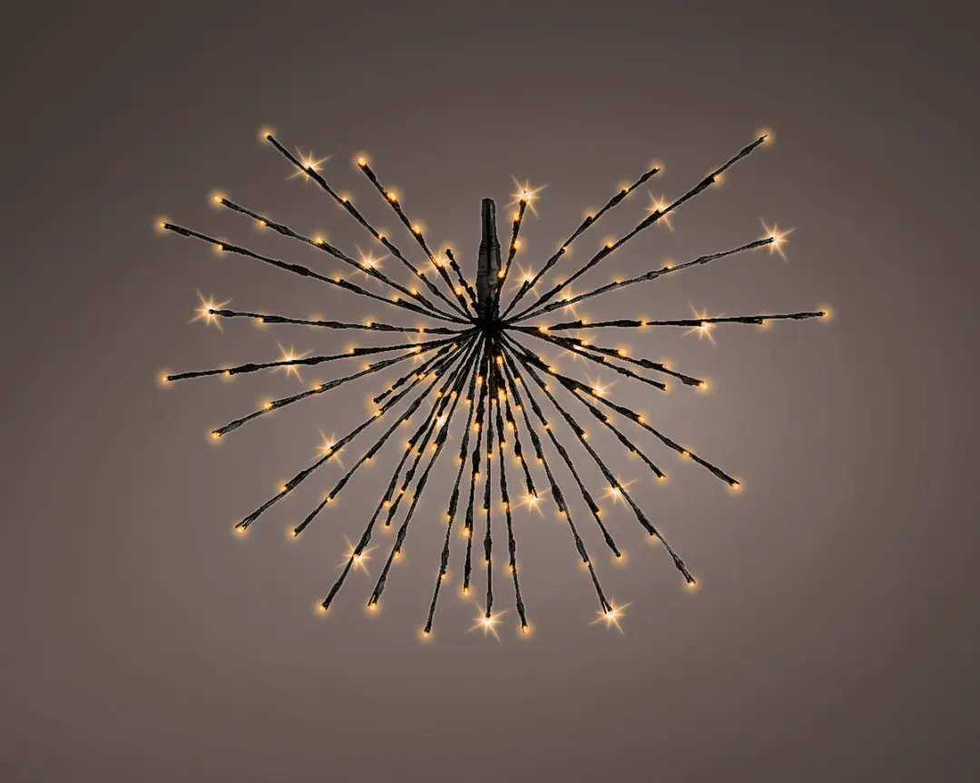 Lumineo Poolster Kerstverlichting 72 LED - Ø45cm Warm Wit - afbeelding 4 van 6