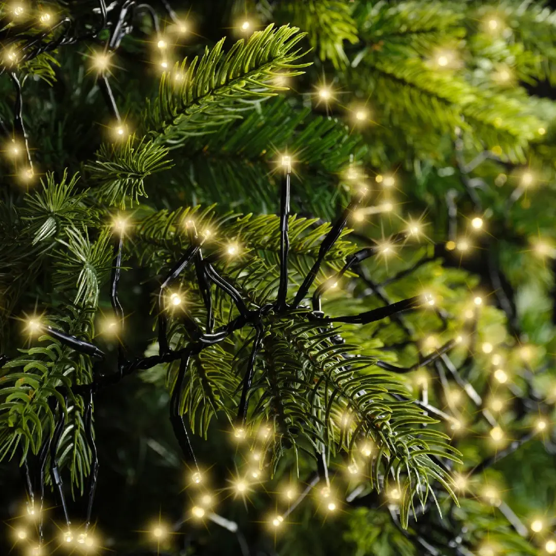 Lumineo Cluster Kerstverlichting 588 LED 5,5m Soft Gold