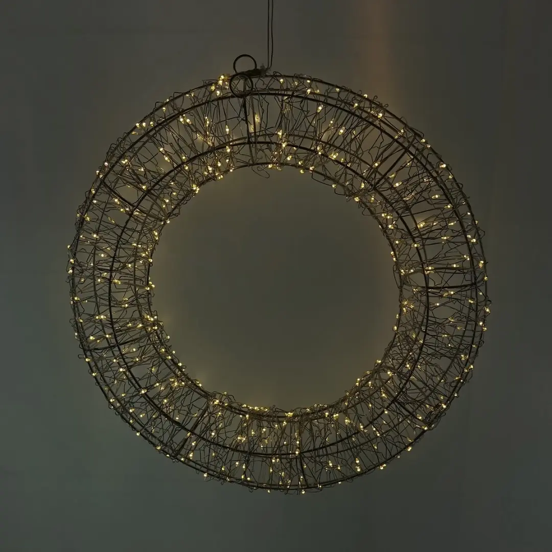 Kaemingk Lumineo Micro LED-Lichtkrans Warmwit - 28cm