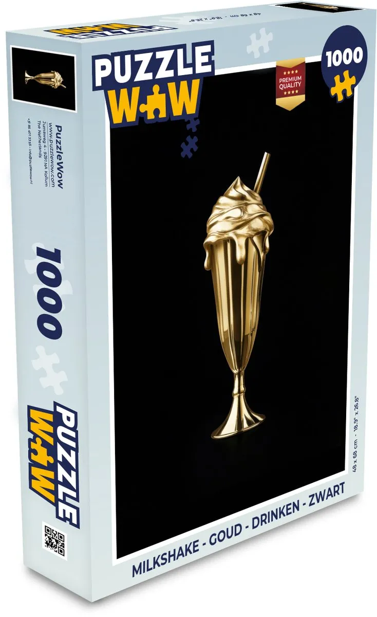 PuzzleWow Milkshake Legpuzzel 1000 Stuks