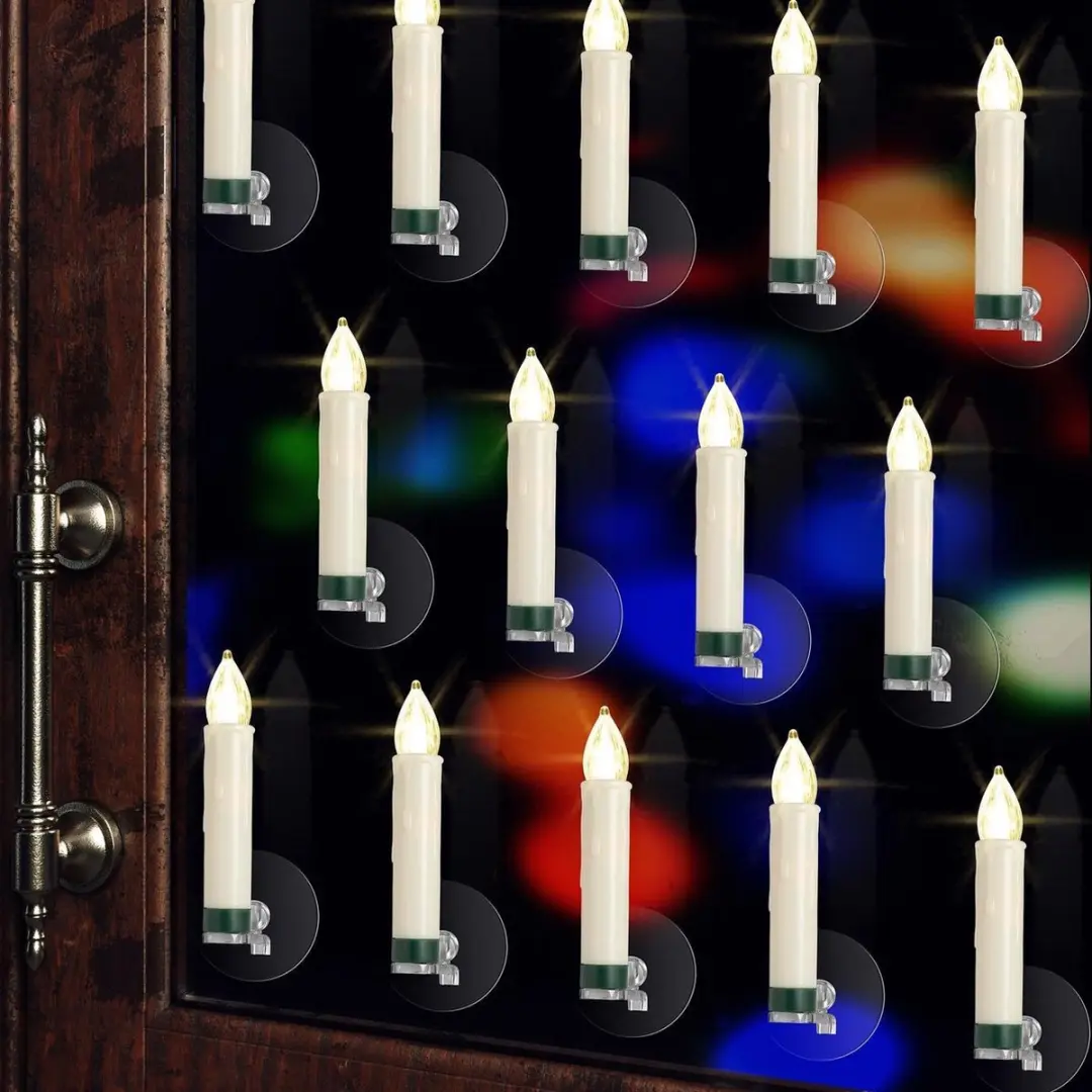 Monzana LED Kerstverlichting Kaarsen 30 Stuks - Warm wit