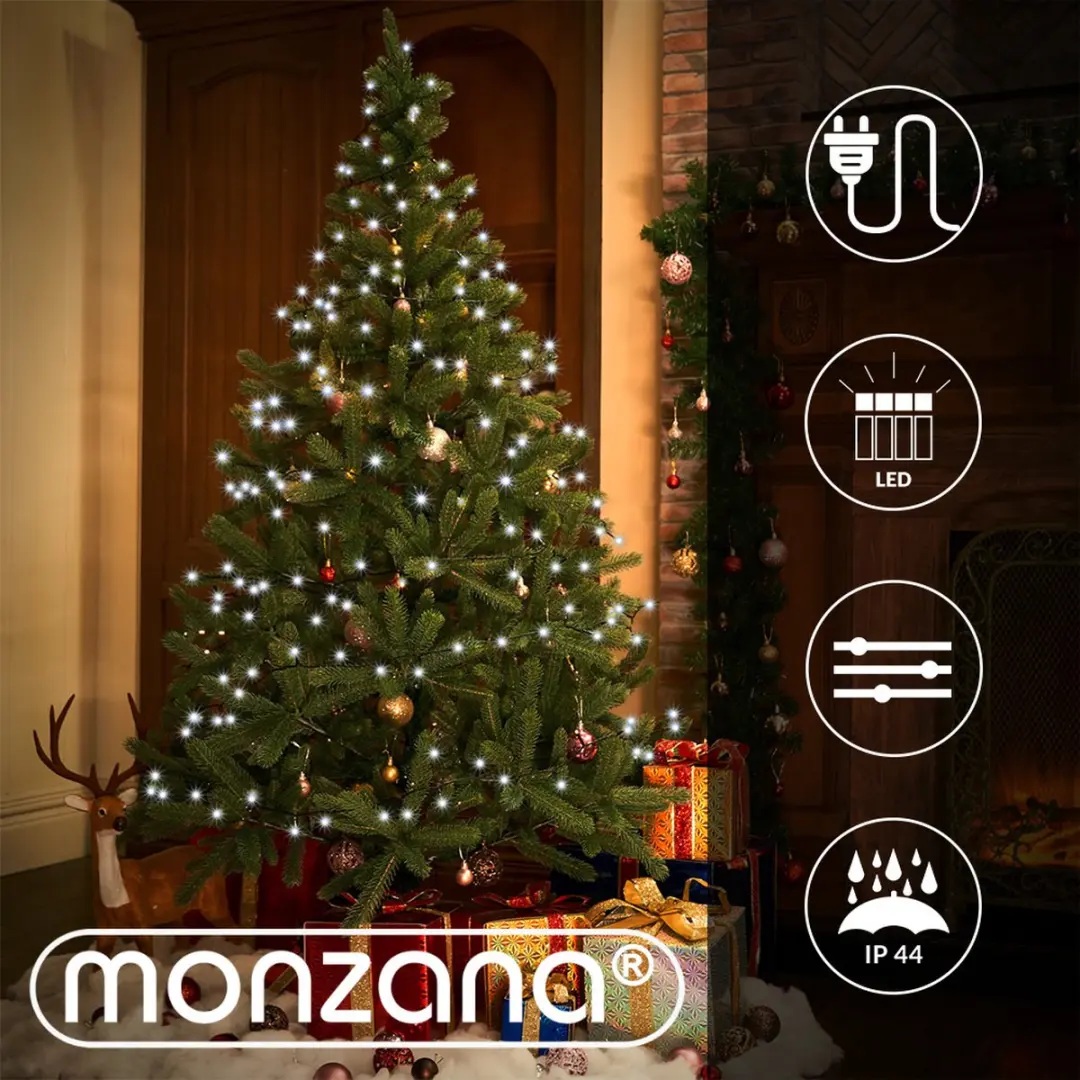 Monzana Kerstlichtsnoer 400 LED - 40m Koelwit - IP44