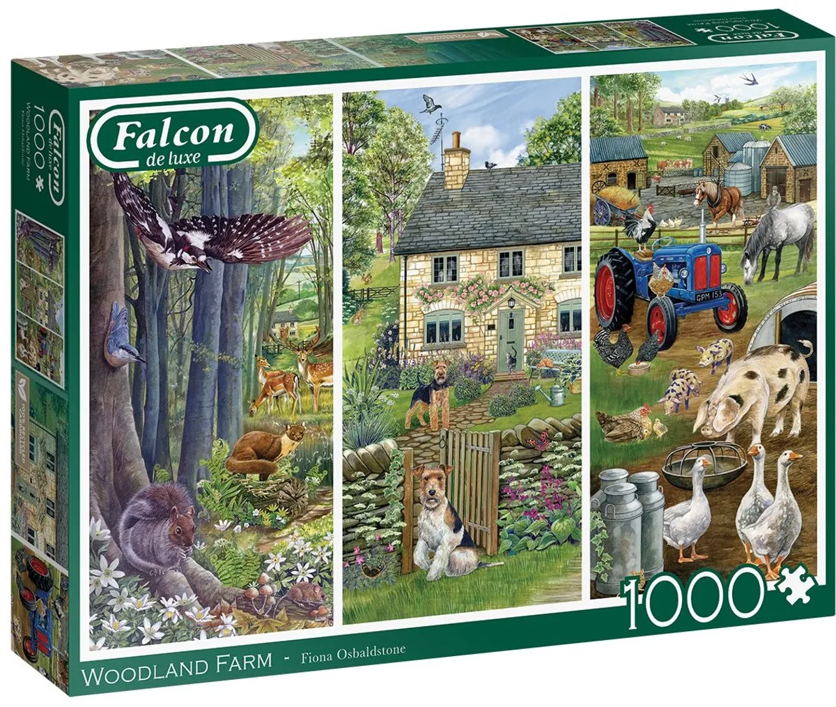 Jumbo Falcon Woodland Farm Puzzel 1000 Stuks