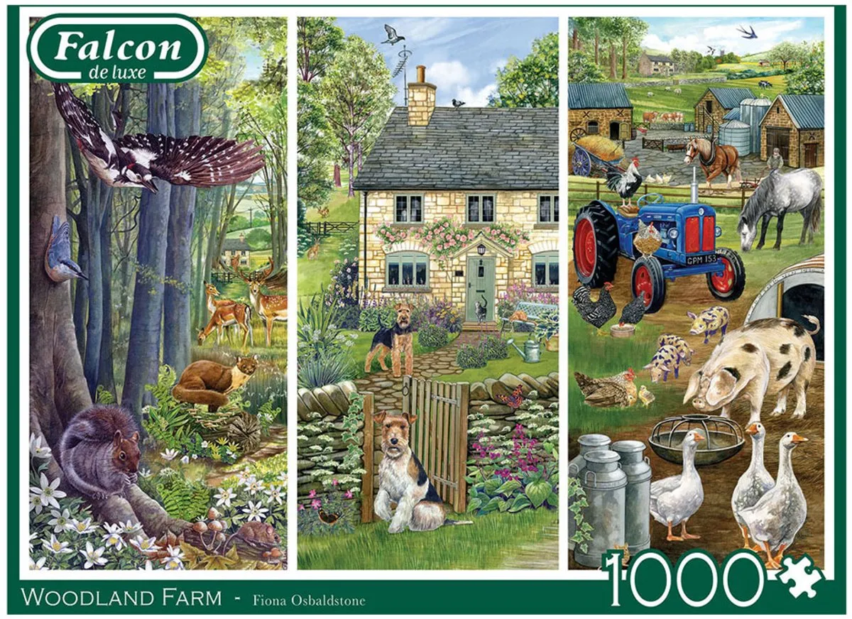 Jumbo Falcon Woodland Farm Puzzel 1000 Stuks