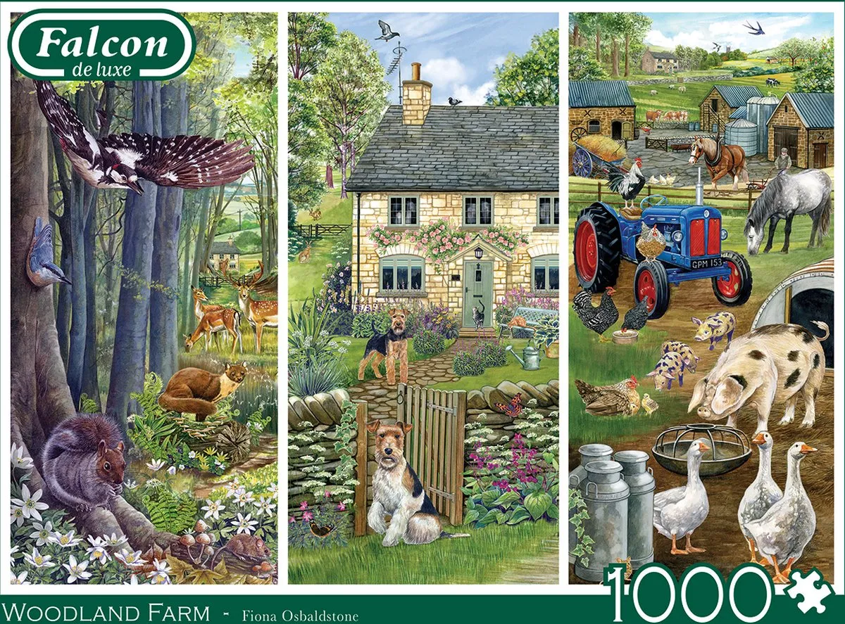 Jumbo Falcon Woodland Farm Puzzel 1000 Stuks
