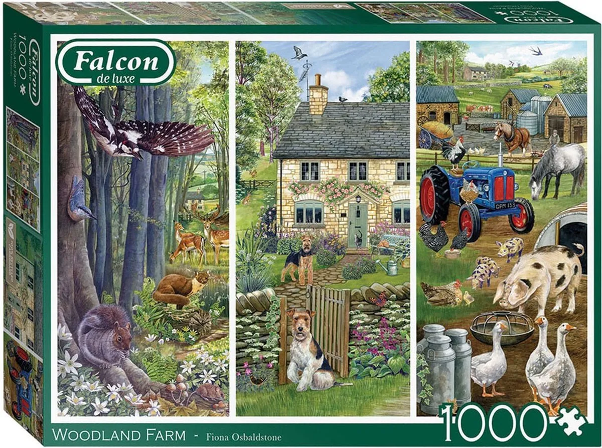 Jumbo Falcon Woodland Farm Puzzel 1000 Stuks