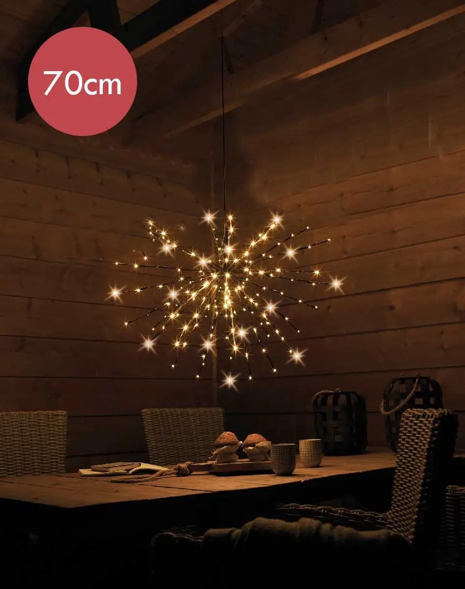 Poolster kerstverlichting met 160 LED lampjes