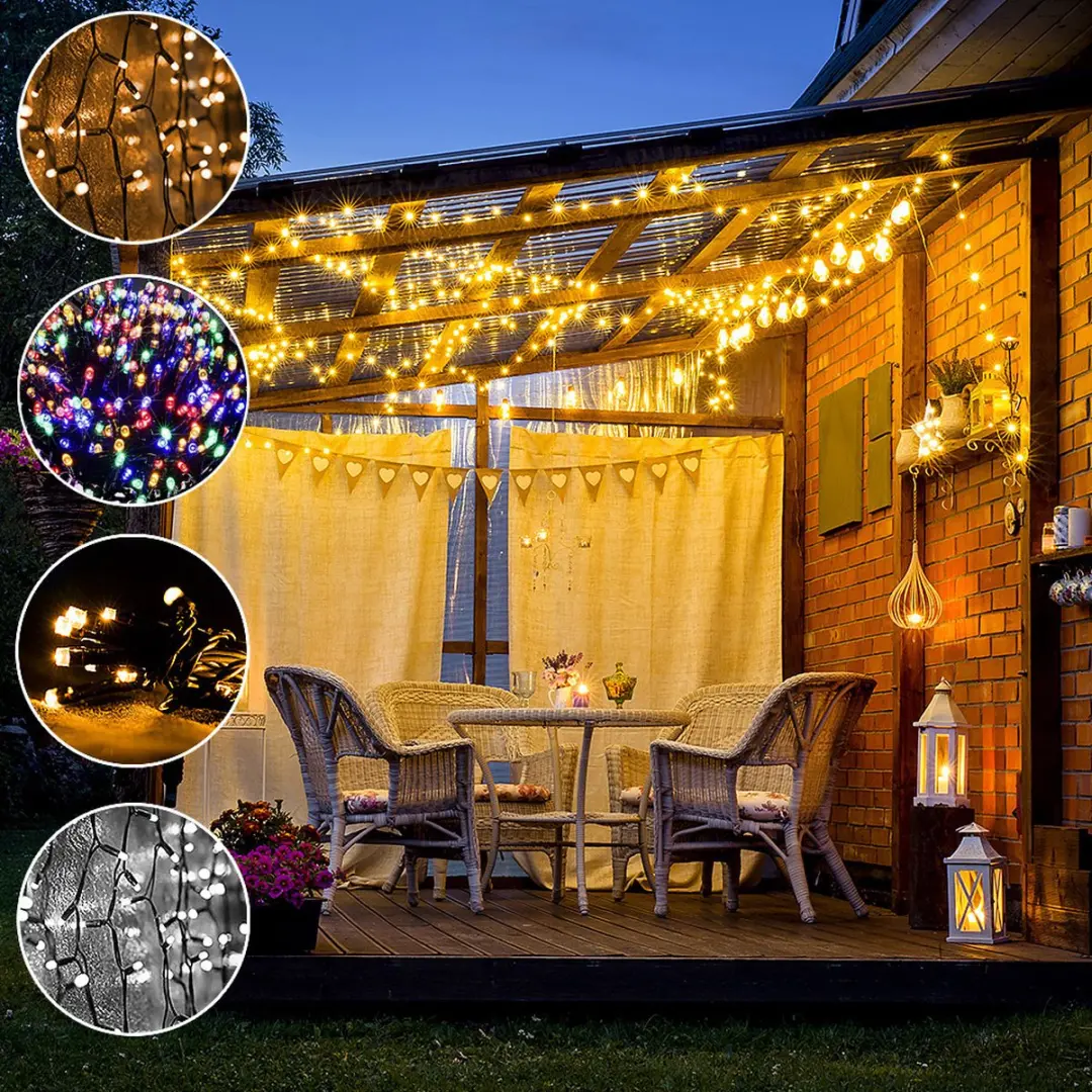 Monzana Kerstlichtsnoer 200 LED Multicolor - 20m - IP44