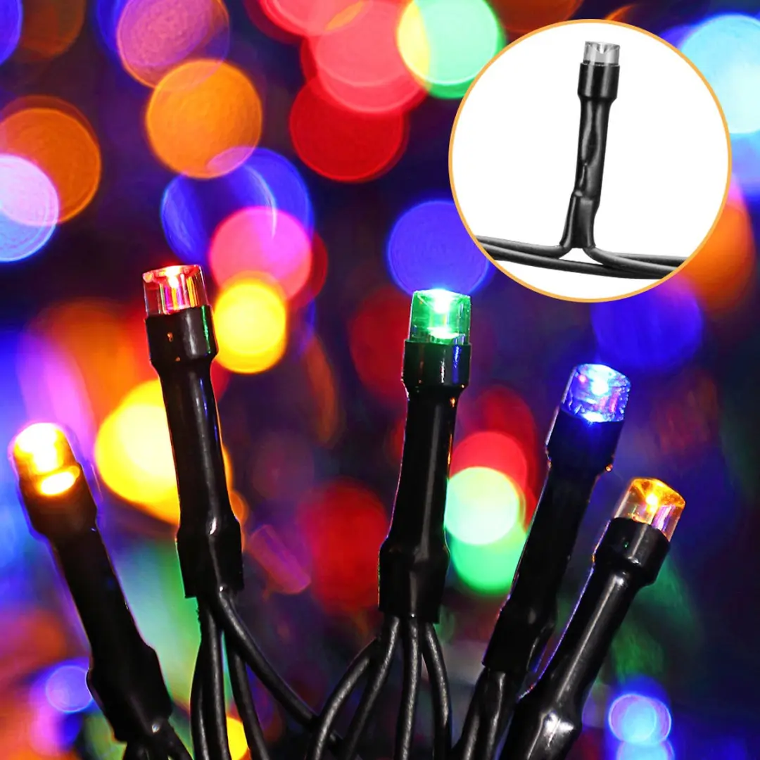 Monzana Kerstlichtsnoer 200 LED Multicolor - 20m - IP44