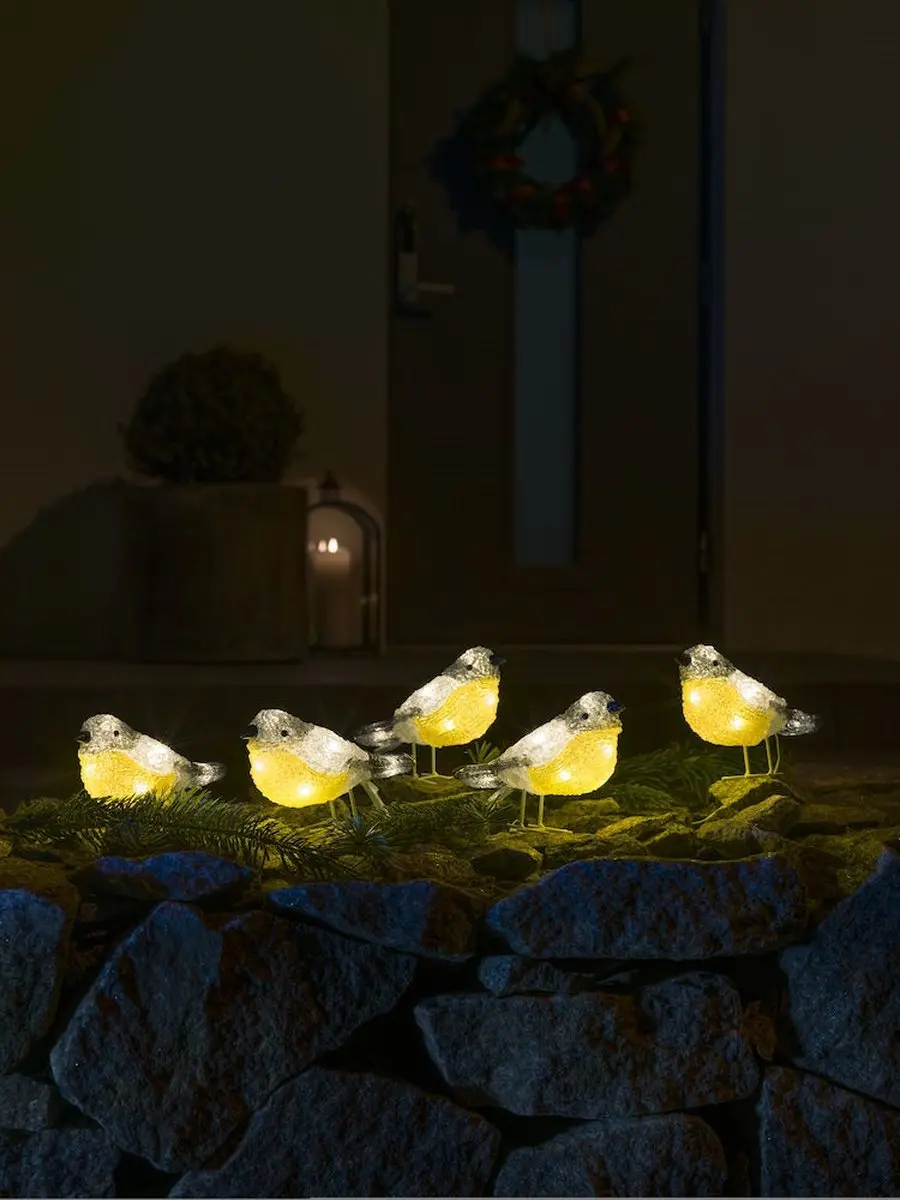 Konstsmide Acryl Lichtsnoer Vogel - 4m Warm Wit