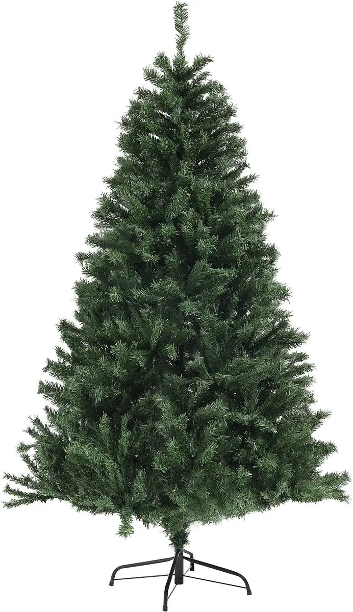 HOMCOM-Kerstboom-110x110x180cm-Kunststof-Groen