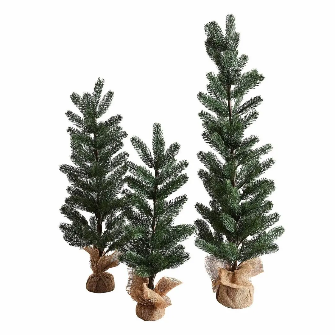 LOBERON Sierboom set van 3 Merpins groen