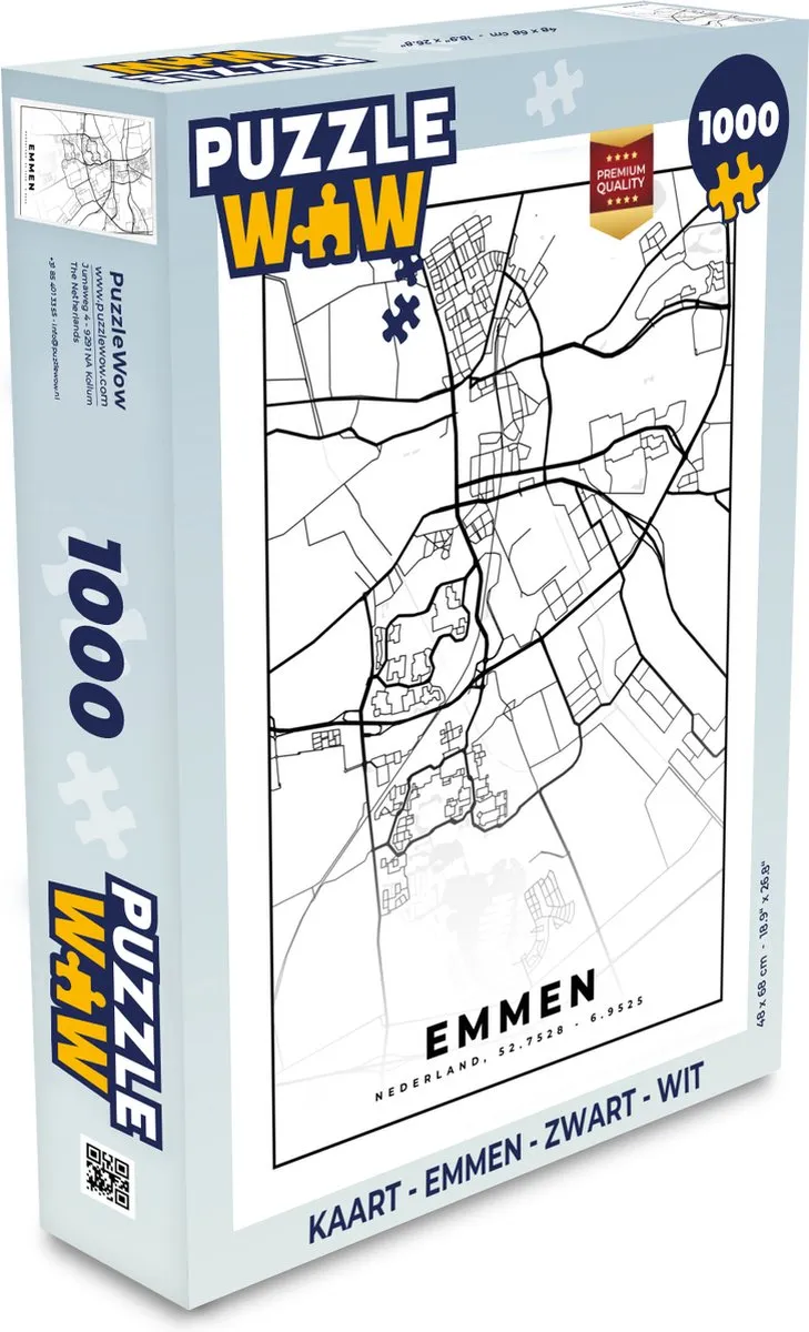 PuzzleWow Emmen Legpuzzel 1000 Stuks