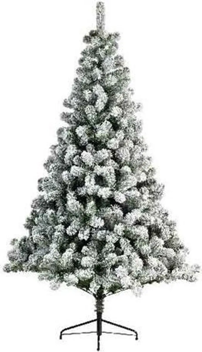 Kunstkerstboom Liberty Spruce besneeuwd 180cm hoog diameter 148 cm