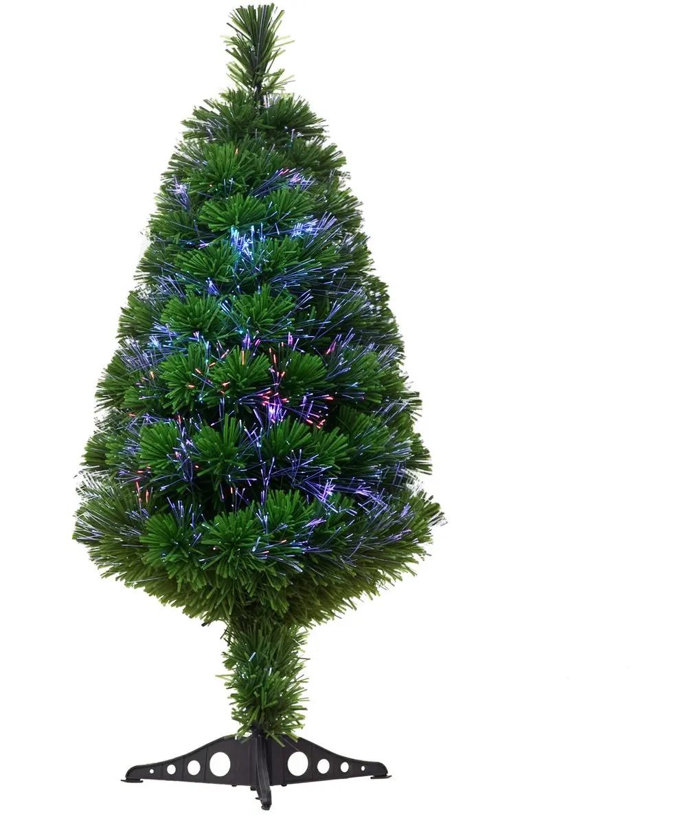 HOMCOM-Kerstboom-48x48x90cm-Kunststof-Groen