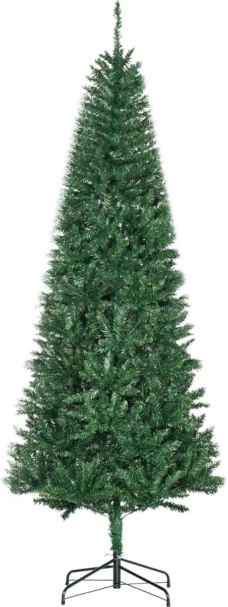 HOMCOM-Kerstboom-91x91x210cm-Kunststof-Groen