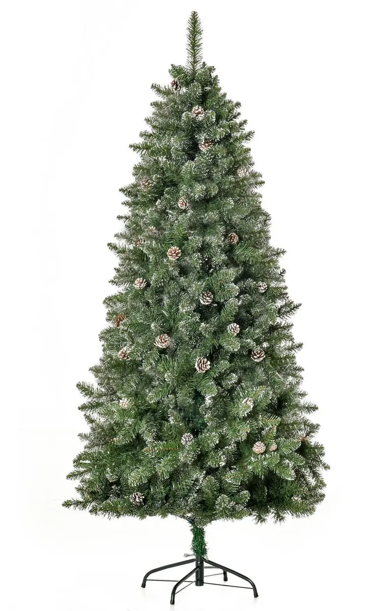 HOMCOM-Kerstboom-86x86x180cm-PVC-Vert