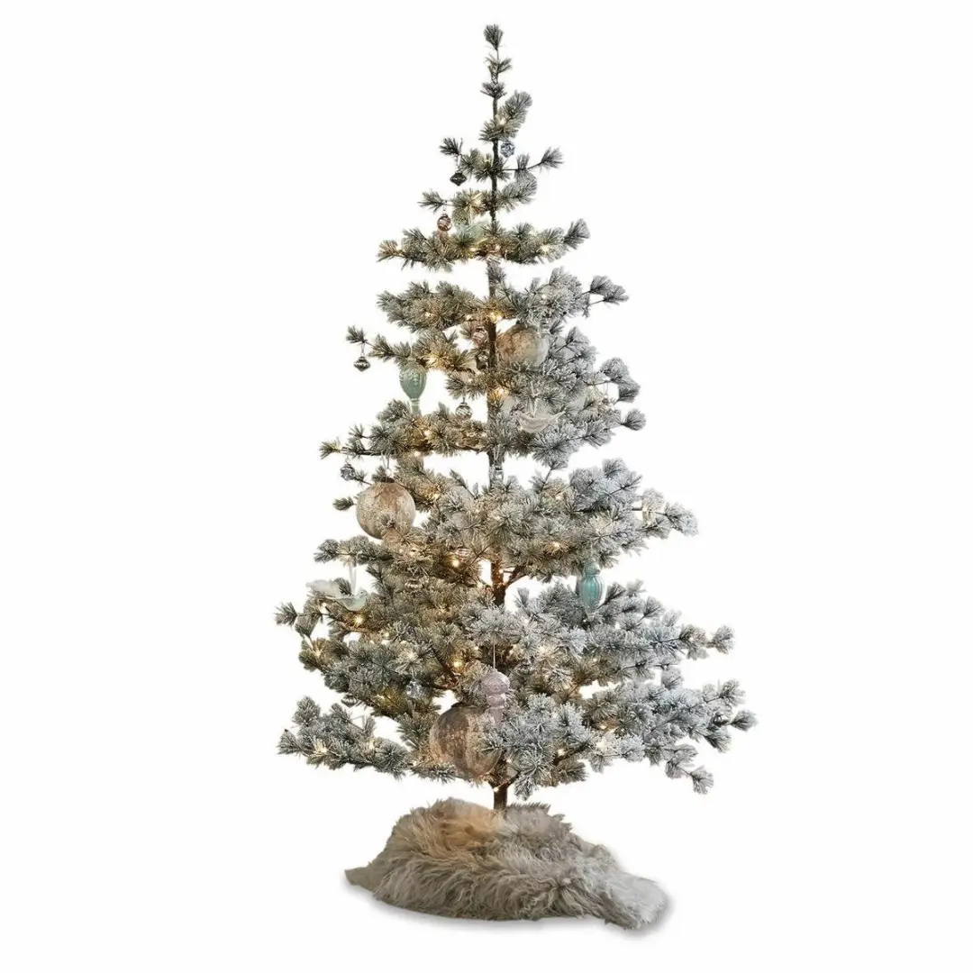 Loberon Kerstboom 108cm - 1 Tak - Groen/Wit