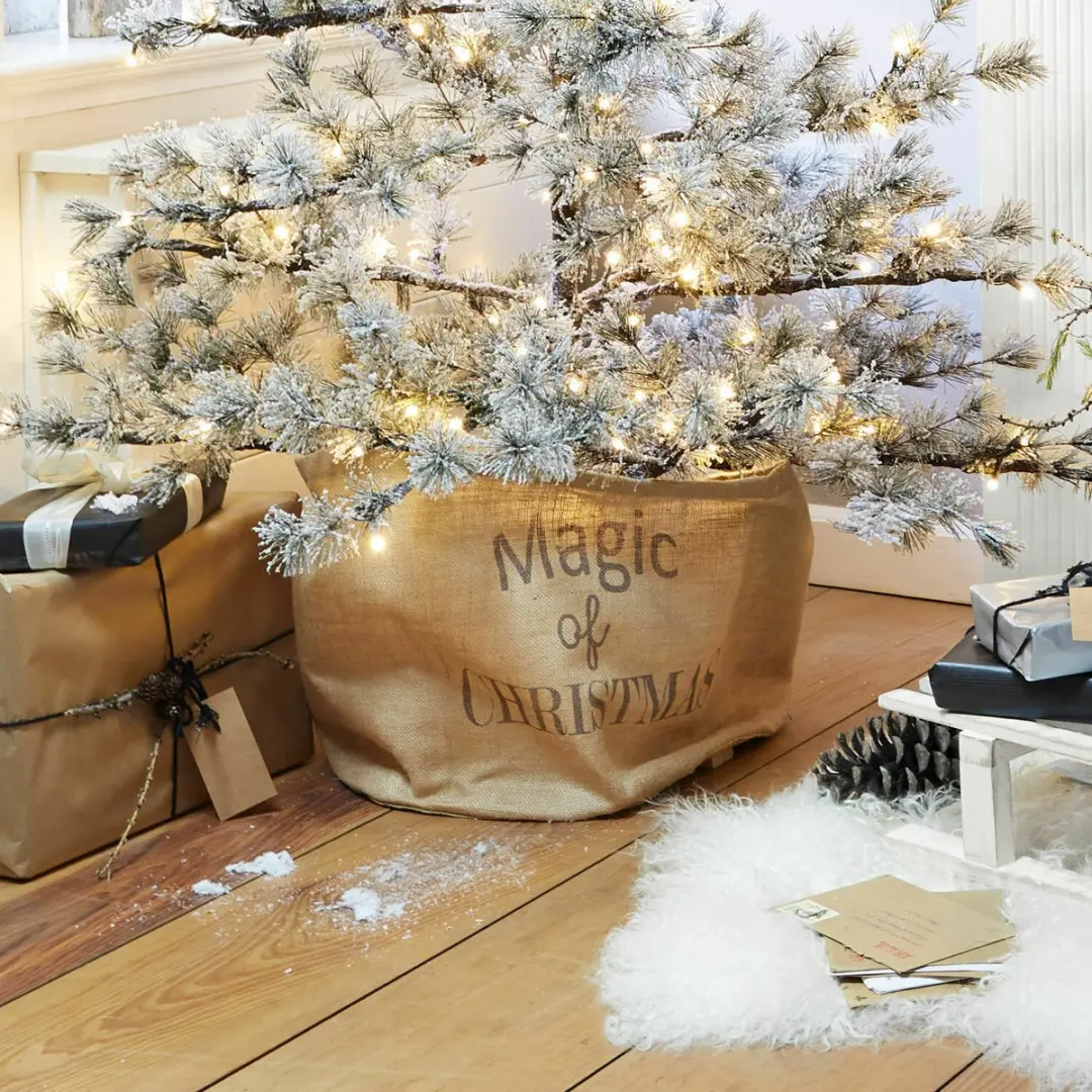 Loberon Stoffen Mand Magic Bruin - Ø40cm