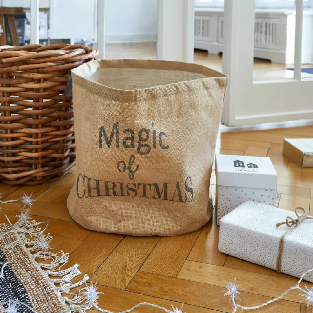 Loberon Stoffen Mand Magic Bruin - Ø40cm