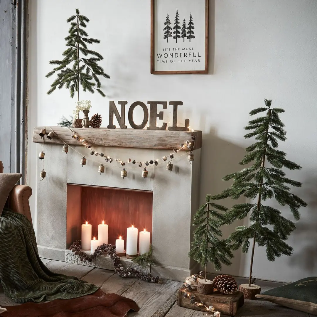 Loberon Kerstboomset 3 Stuks - 28cm Lorin Groen
